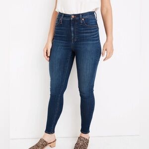 Madewell Curvy High-Rise Skinny Jeans Tencel Size 26 Blue Stretch